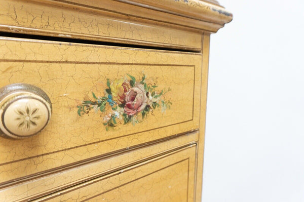 Antique Maple Regency Style Decorative Painted Dresser Chest 19th Century  / 2268