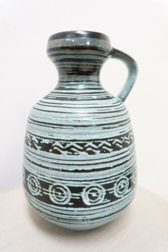 Midcentury Vintage Strehla Keramik West German Pottery Ceramic Jug Vase /1519