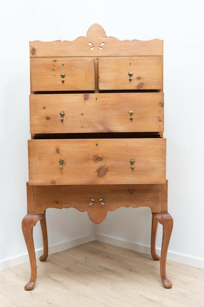 Antique French Pine Decorative Dresser Chest Of Drawers /1630