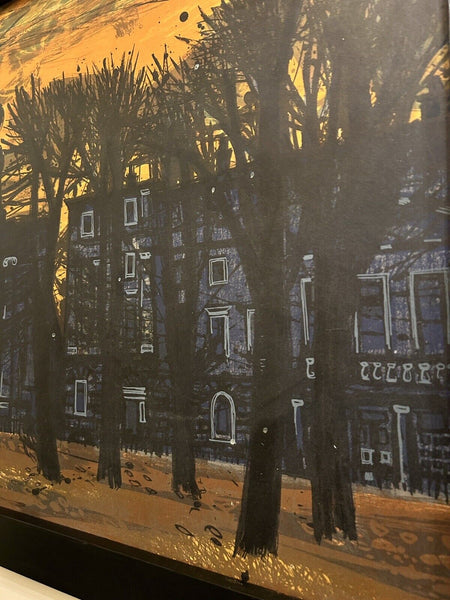 Original Vintage Charlotte Square 1961 Tate Art Print Margery Clinton  /2339