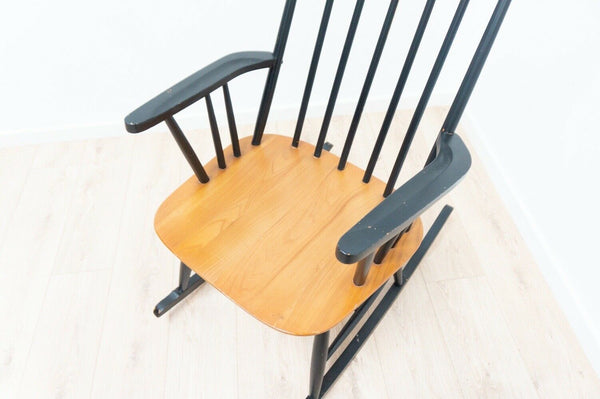 Midcentury Vintage Rocking Chair By Ilmari  Tapiovaara For Asko 1960’s /1856