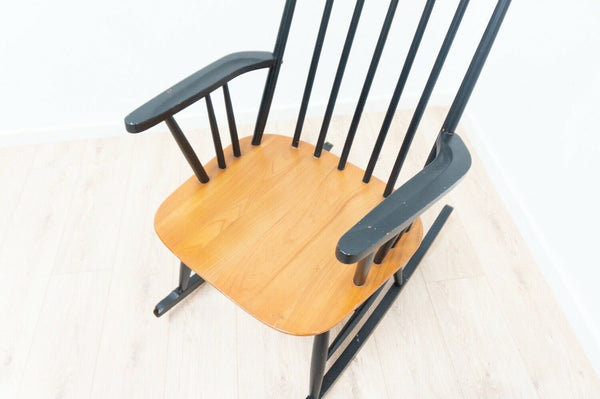 Midcentury Vintage Rocking Chair By Ilmari  Tapiovaara For Asko 1960’s /1856