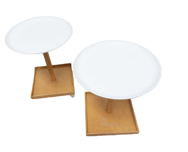 Pair Vintage Ikea Bjorko Side Tables With Tray  By Chris Martin /2272