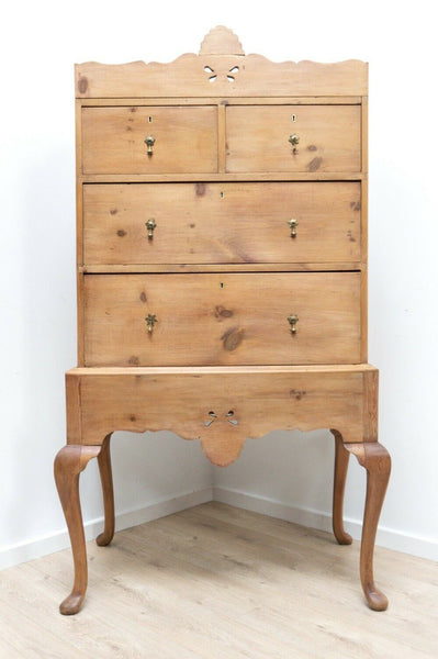 Antique French Pine Decorative Dresser Chest Of Drawers /1630