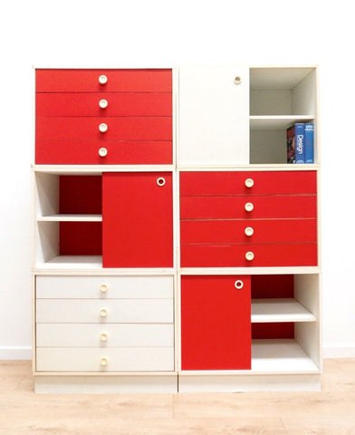 Mid Century Vintage Retro 1960’s Modular Storage System  2302