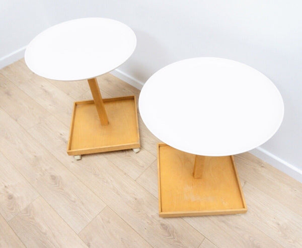 Pair Vintage Ikea Bjorko Side Tables With Tray  By Chris Martin /2272