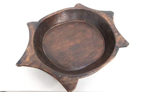 French Treen Birch Platter Bowl Antique 19th Century / 1635