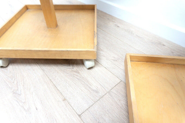 Pair Vintage Ikea Bjorko Side Tables With Tray  By Chris Martin /2272