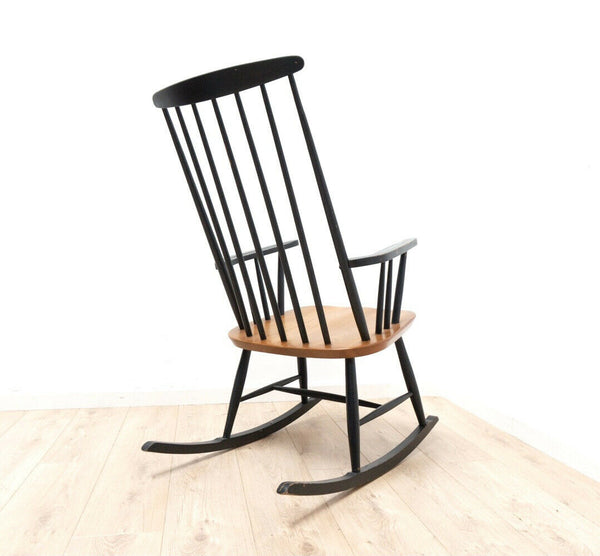 Midcentury Vintage Rocking Chair By Ilmari  Tapiovaara For Asko 1960’s /1856