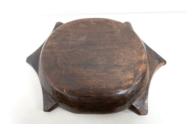 French Treen Birch Platter Bowl Antique 19th Century / 1635