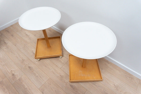 Pair Vintage Ikea Bjorko Side Tables With Tray  By Chris Martin /2272