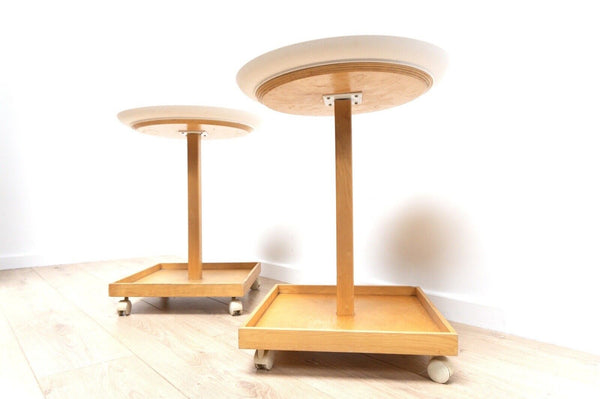 Pair Vintage Ikea Bjorko Side Tables With Tray  By Chris Martin /2272